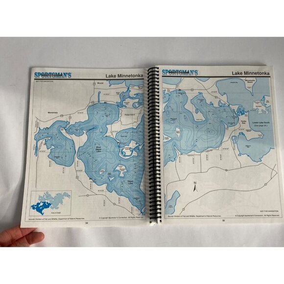 Minnesota West Metro Area Fishing Map Guide Sportsmans Connection 2001 Lake Maps - Picture 6 of 6